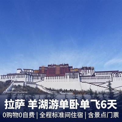 西藏旅游:【全程标准间住宿】品质拉萨、羊湖单卧单飞6日游