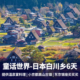 奈良旅游:日本东京6日游 游览童话世界-白川乡合掌村 