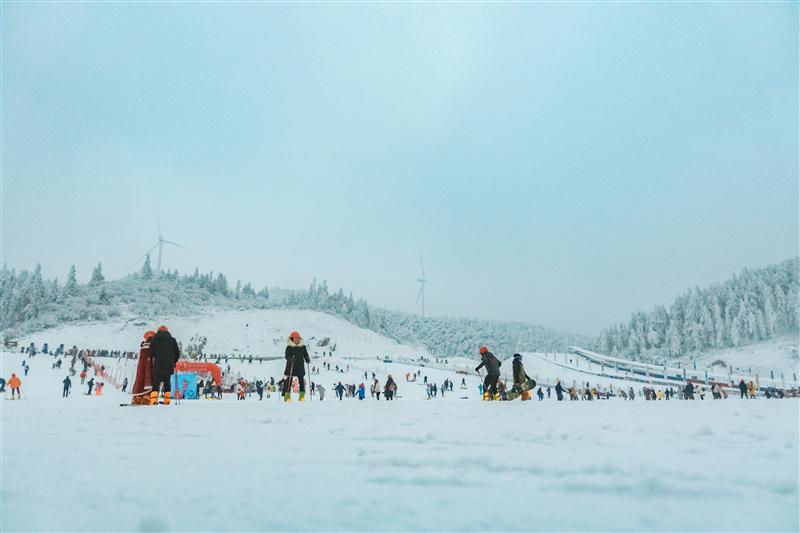 丰都南天湖滑雪图片