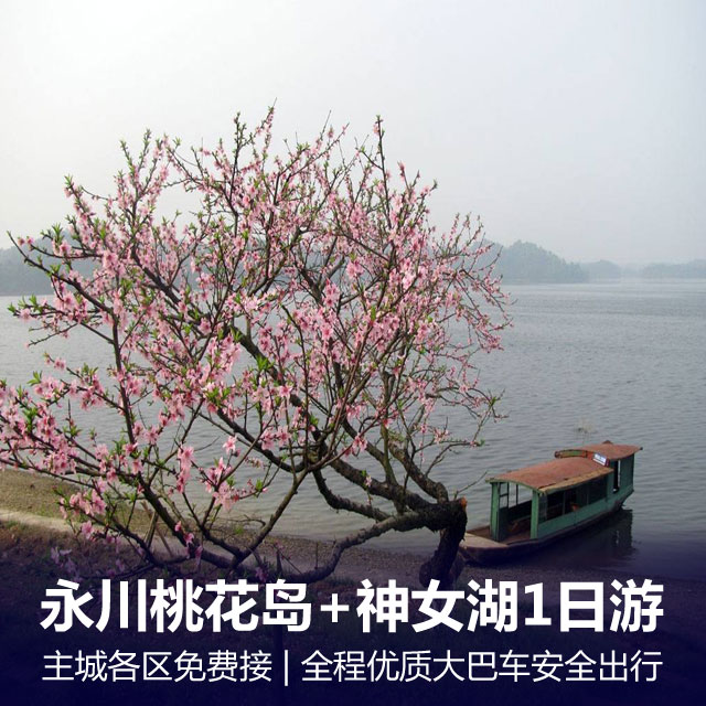 春季好去处！！永川桃花岛桃花、神女湖、 永川博物馆一日游