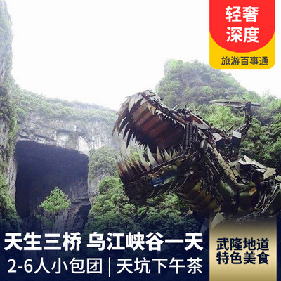 天坑三桥旅游:【3-6人小团】武隆乌江峡谷、天生三桥一日游