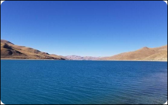 中国 西藏 羊湖景区 