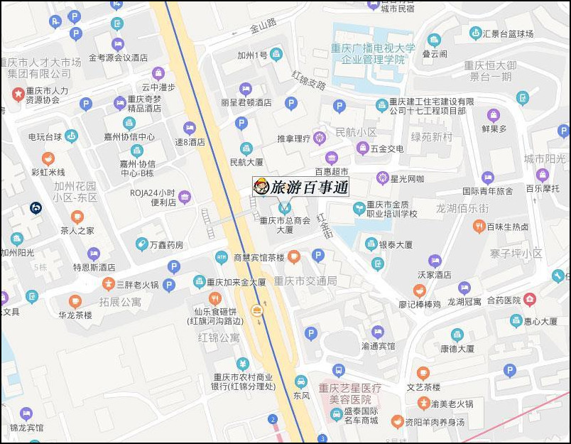 重庆旅游百事通过地图